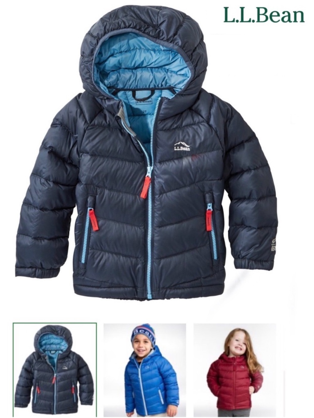L.L.Bean Ultralight Hooded Down Puffer Jacket